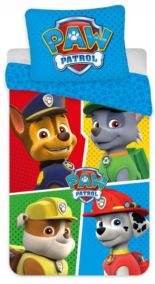 Paw Patrol Colors children's bedding set 100×135cm, 40×60 cm