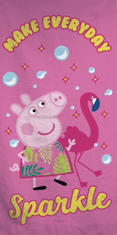 Peppa Pig Sparkle bath towel, beach towel 70x140cm