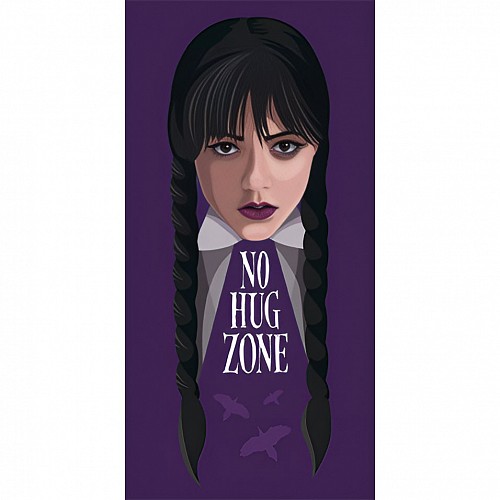 Wednesday No Hug bath towel, beach towel 70x140cm