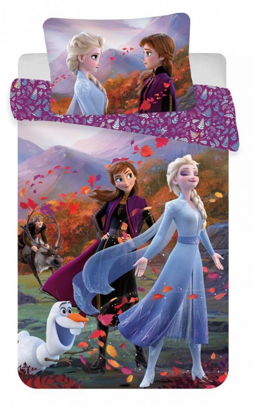 Disney Frozen Mountains  children's bedding set 100×135 cm, 40×60 cm