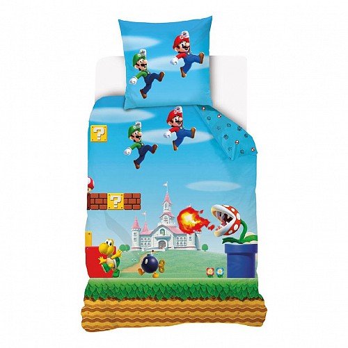 Super Mario Level bedding set 140×200cm, 70×90 cm