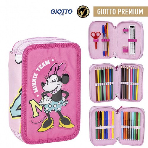 Disney Minnie Team filled pencil case 3 tiers
