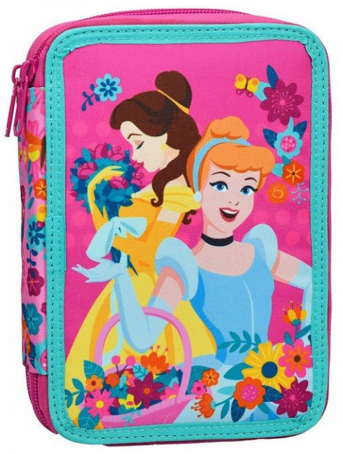 Disney Princess Spring filled pencil case 2 levels