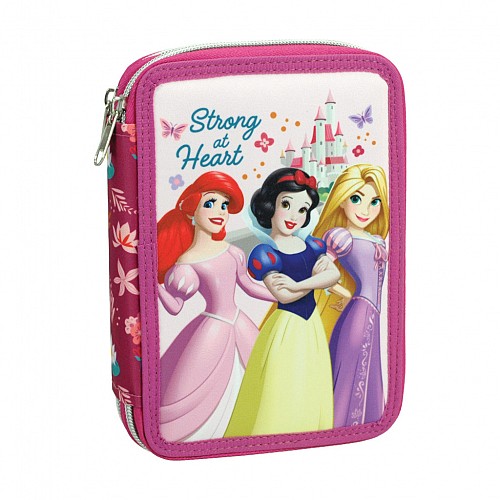 Disney Princess Strong filled pencil case 2 levels