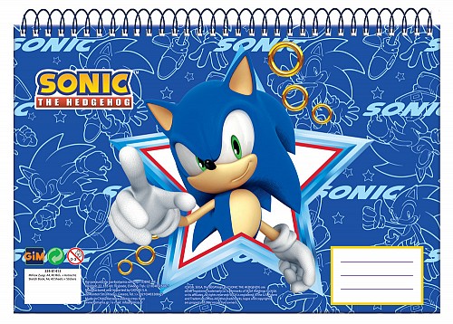 Sonic the Hedgehog Rush Sonic the Hedgehog A/4 spiral sketchbook, 30 sheets