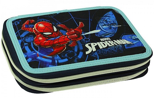 Spiderman Dark filled pencil case 2 levels