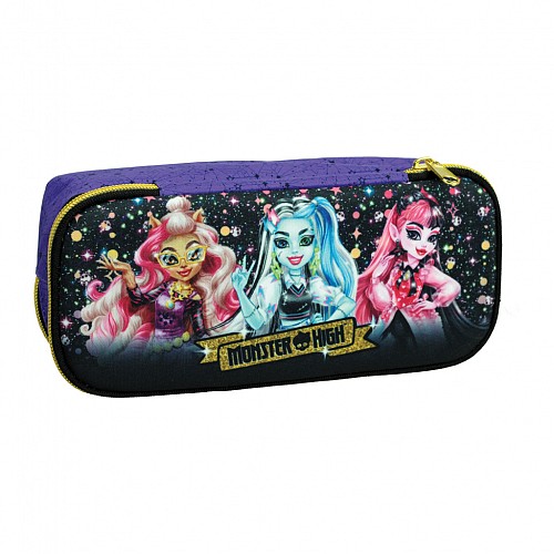 Monster High Crew 2 compartment pencil case 26 cm