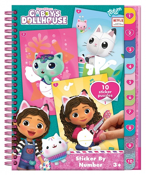 Gabby's Dollhouse Sprinkle Party puzzle sticker and coloring set CCG421028
