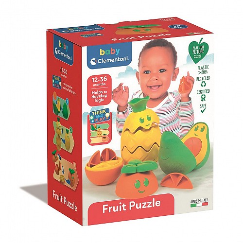 Fruits Friendly Faces Fruit Sorting Baby Toy, Puzzle Clementoni  CMC17719