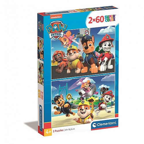 Paw Patrol Squad 2x60 pcs puzzle Clementoni