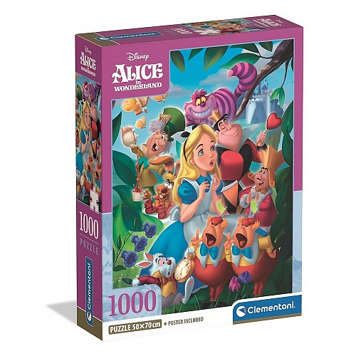 Disney Classics Disney Alice in Wonderland 1000-piece Compact Puzzle Clementoni CMC39952