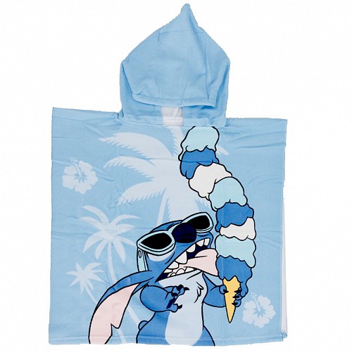Disney Lilo and Stitch Ice Cream beach towel poncho 55x110 cm (Fast Dry)