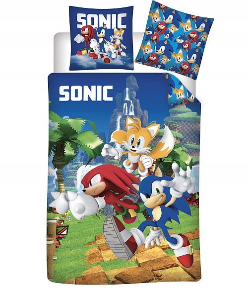Sonic the Hedgehog Speedy Dreams Children's bedding 100×135 cm, 40×60 cm