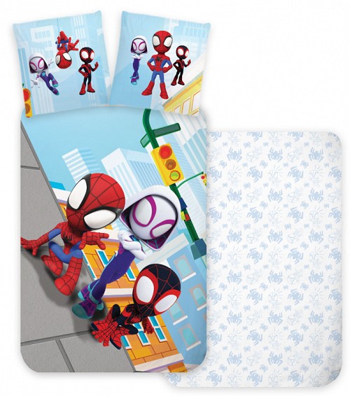 Spiderman Squad children's duvet cover 100×135 cm, 40×60 cm