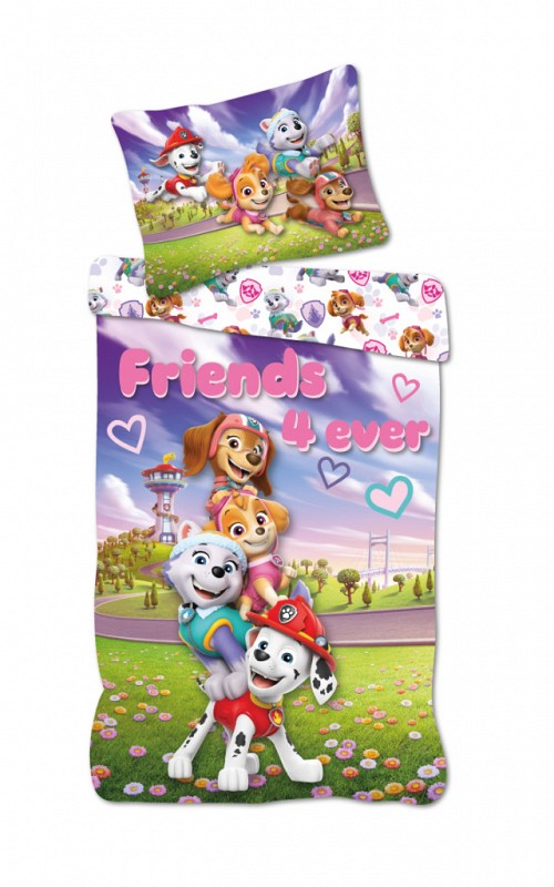 Paw Patrol Friends 4 Ever bedding set 140×200cm, 70×90 cm