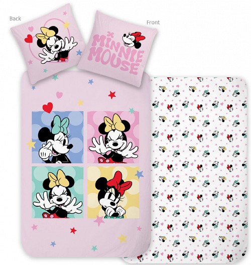 Disney Minnie Love & Laughter bedding set 140×200cm, 70×90 cm