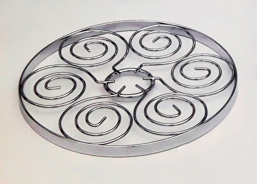 Σουπλά Κατσαρόλας Μεταλλικό Chrome