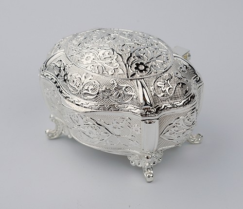 Μπιζουτιέρα Επάργυρη Οβάλ 104HQ23867 LM