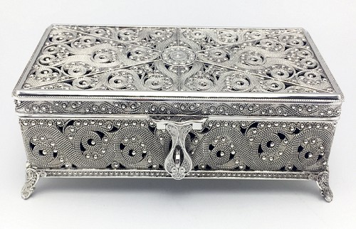 Μπιζουτιέρα Επάργυρη Ορθογώνια 104HQ21925 LM