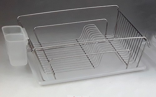 Πιατοθήκη Inox Με Πλαστικό Δίσκο