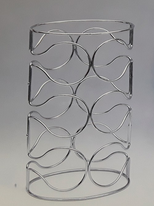 Μεταλλική Chrome Κάβα Κρασιών 6-Θέσεων