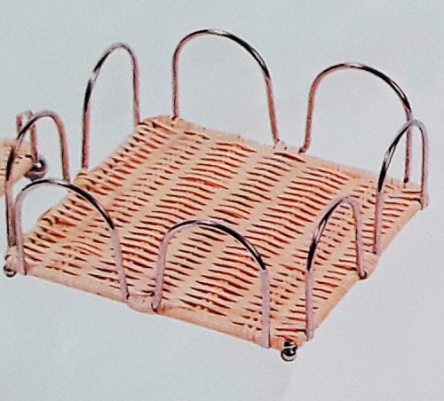 Μεταλλική Ψάθινη Χαρτοπετσετοθήκη