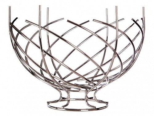 Φρουτιέρα μεταλλική με πόδι