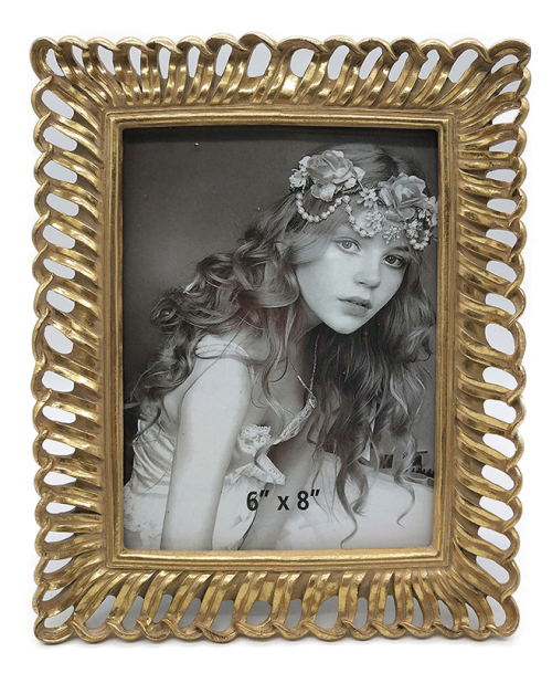 Κορνίζα Polyresin Χρυσή 20573-68 15×20εκ.