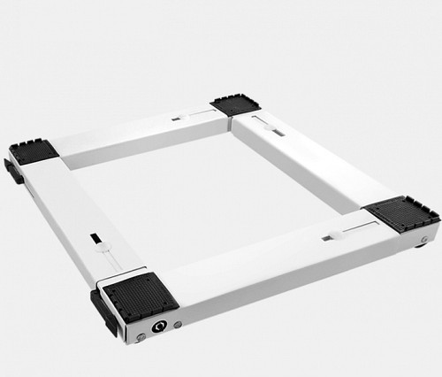 Βάση Κουζίνας-Πλυντηρίου-Ψυγείου Τετράγωνη Μεταλλική Λευκή Roller 0682