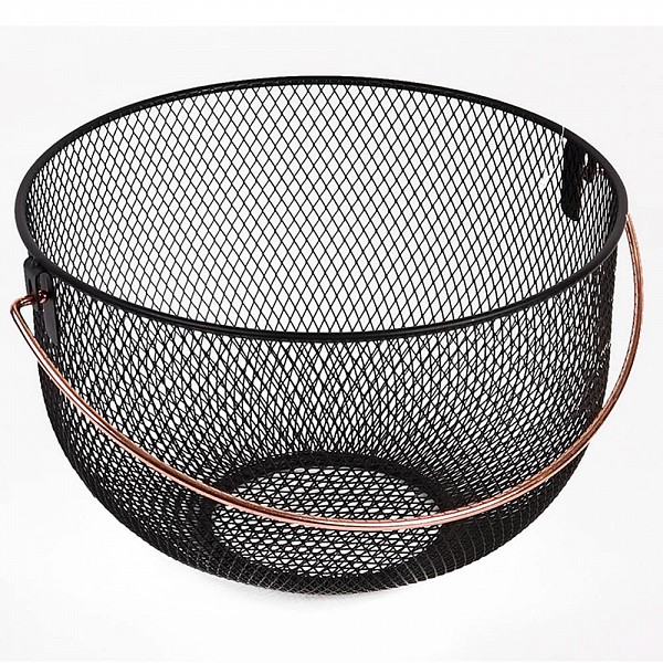 ΦΡΟΥΤΙΕΡΑ ΜΕΤΑΛΛΙΚΗ ΜΑΥΡΗ ΜΕ ΡΟΖ ΧΡΥΣΗ ΛΑΒΗ 30x19εκ.ANKOR