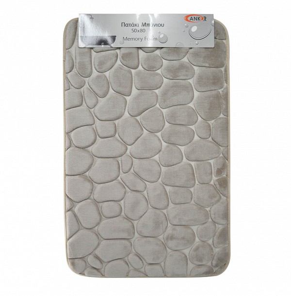 ΠΑΤΑΚΙ ΜΠΑΝΙΟΥ MEMORY FOAM ΜΠΕΖ ΜΕ SBR 50x80εκ.ANKOR
