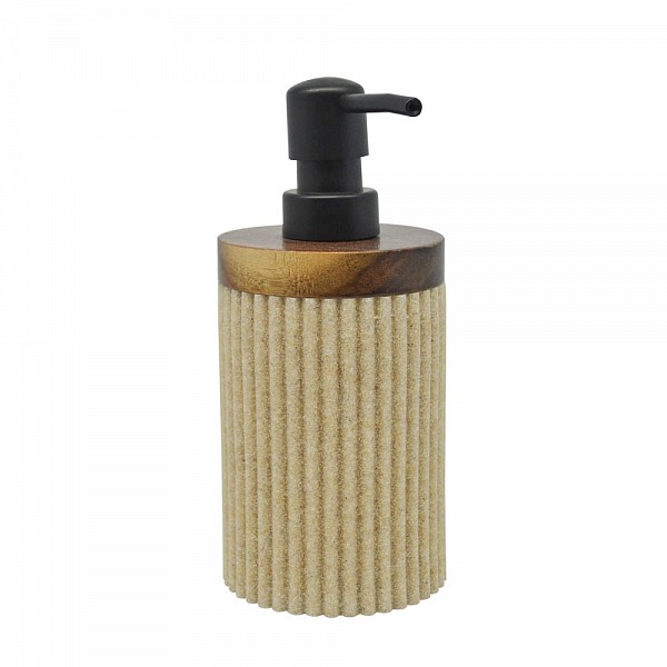 DISPENSER ΠΟΛΥΕΣΤΕΡΙΚΟ ΜΠΕΖ ΜΕ ΞΥΛΟ ΑΚΑΚΙΑΣ 7,9x7,9x17,5εκ.ANKOR