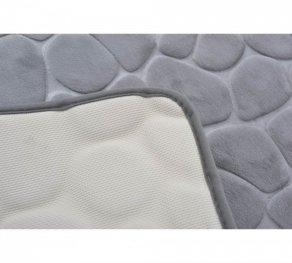 ΠΑΤΑΚΙ ΜΠΑΝΙΟΥ MEMORY FOAM ΓΚΡΙ ΒΟΤΣΑΛΟ ΜΕ SBR 50x80εκ.ANKOR