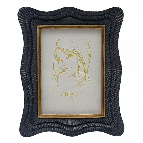 ΚΟΡΝΙΖΑ ΠΟΛΥΕΣΤΕΡΙΚΗ 15x20εκ. ΜΕ ΜΑΥΡΟ ΚΥΜΑΤΙΣΤΟ ΣΧΕΔΙΟ ANKOR