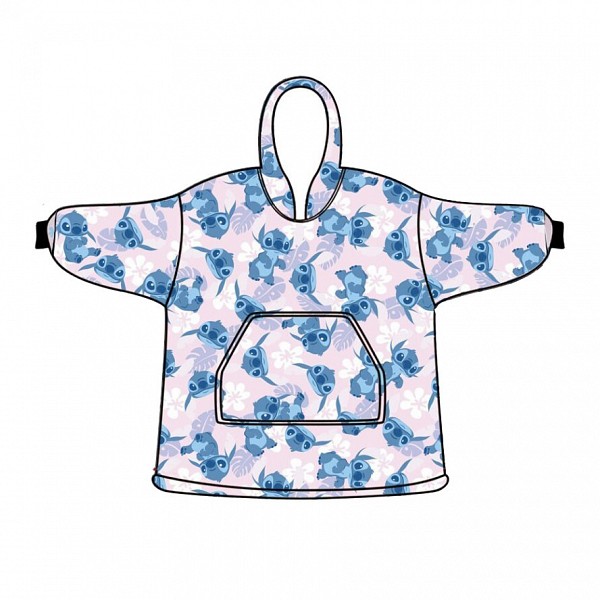 Disney Lilo & Stitch Light Rose Παιδική Κουβέρτα Πόντσο (3–6 ετών