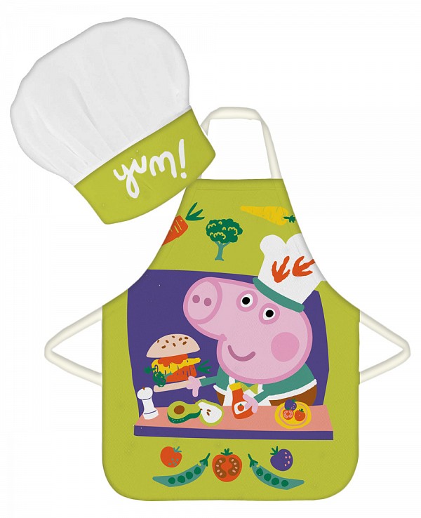Peppa Pig Yum Childrens Apron 2-Piece Set