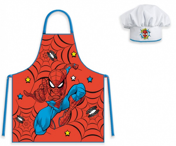 Spiderman Super Hero Childrens Apron 2-Piece Set