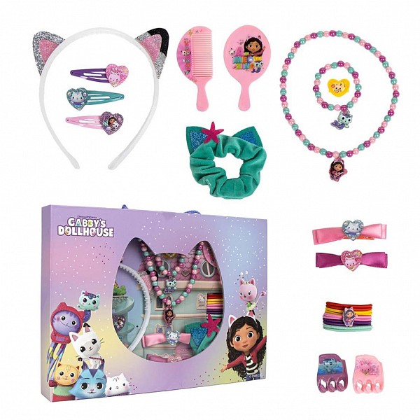 Gabbys Dollhouse Cat-tastic jewelry and hair accessory set