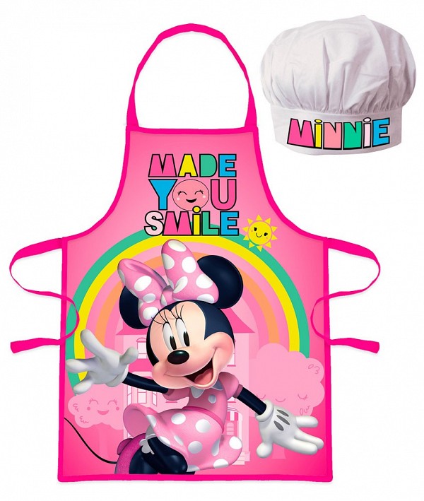 Disney Minnie  Smile childrens apron 2-piece set