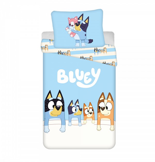 Bluey Family bedding set 140×200cm, 70x90 cm