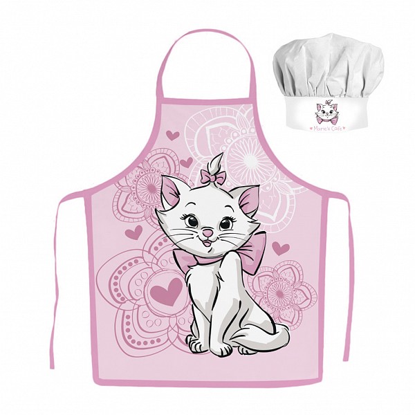 Disney Marie Aristocat cat childrens apron 2-piece set