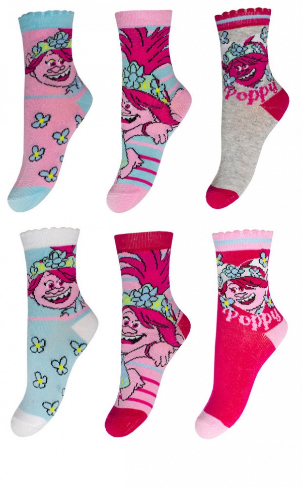 Trolls childrens socks 23-34