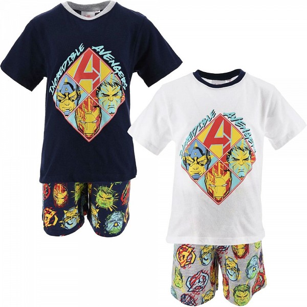 Avengers childrens short pajamas 4-10 years