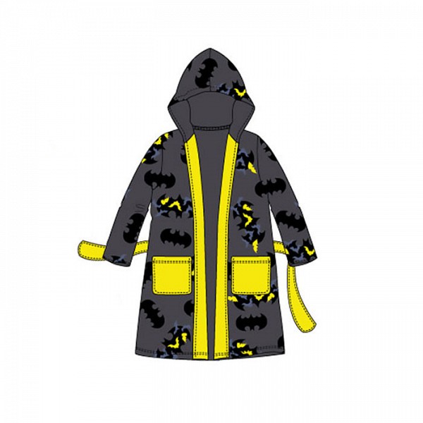Batman Grey childrens bathrobe 3-8 years