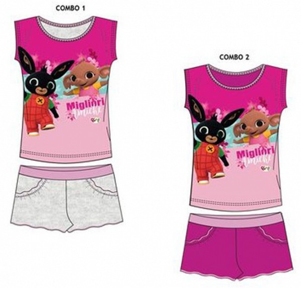 Bing childrens short pajamas 3-6 years