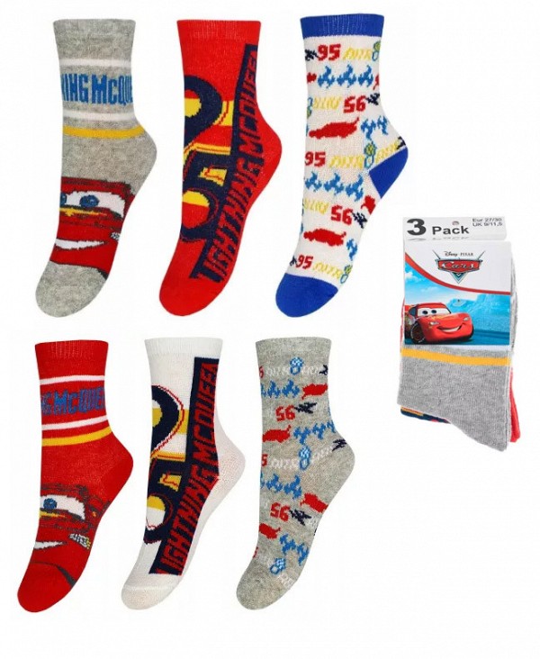 Disney Cars kids socks 23-34
