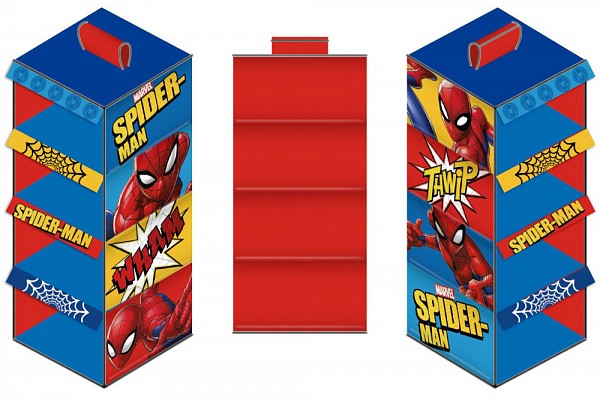 Spiderman 4-piece hanging closet organizer