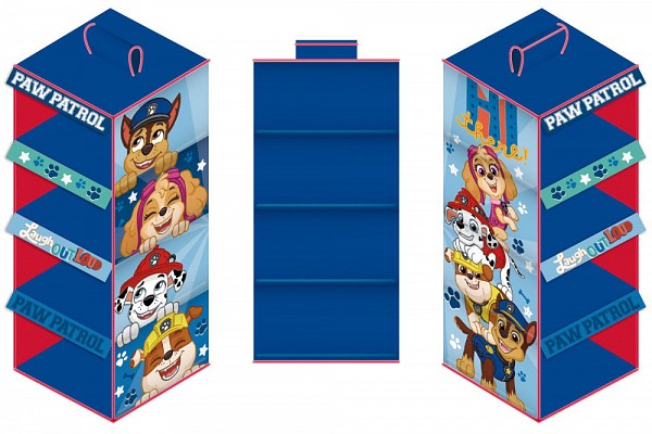 Paw Patrol hanging closet organizer 4-part