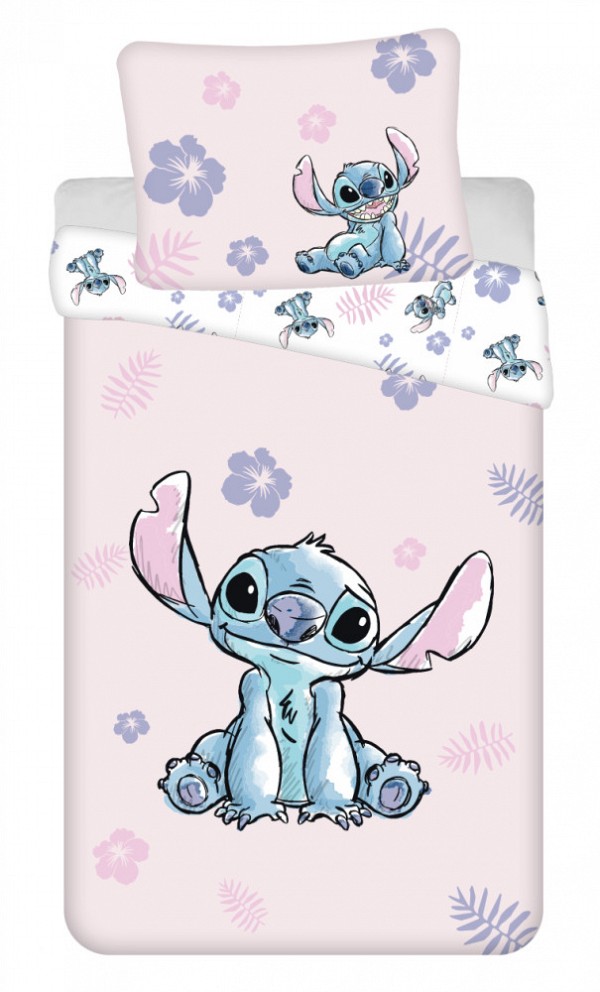 Disney Lilo and Stitch Pink bedding cover 140×200cm, 70×90 cm