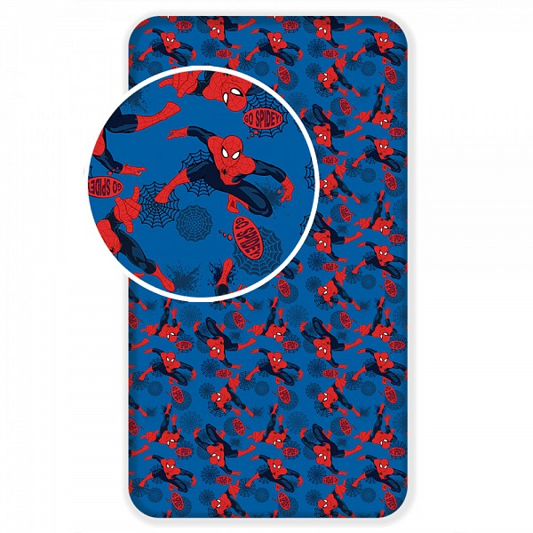 Spiderman fitted sheet 90x200 cm